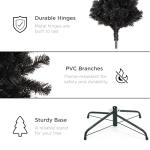 4.5ft Black Pencil Tree for Halloween Decor