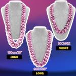 Chunky Pink Faux Chain Necklace for Halloween
