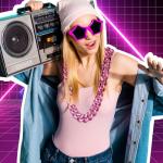 Chunky Pink Faux Chain Necklace for Halloween