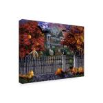 Nicky Boehme Halloween House 24x32 Canvas Art