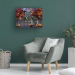 Nicky Boehme Halloween House 24x32 Canvas Art