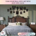 Gothic Wall Art - Dark Raven Skull Decor