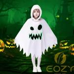 EOZY White Ghost Costume Kids Girls Halloween Scary Cosplay Fancy Dress 4-6 Years