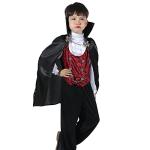 Sincere Party Boy's Vampire Costume Halloween Deluxe Dracula Costume for Kids,Top,Pants,Cape All In (4T-6T)