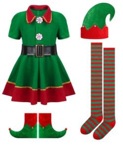 XJDABXD Elf Costume for Kids. (110cm)