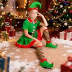 XJDABXD Elf Costume for Kids. (110cm)