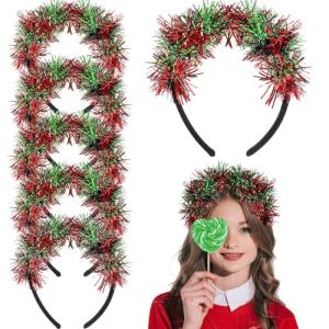 6 Pcs Halloween Fuzzy Pom Pom Headbands