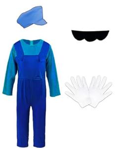 Vowdicua Super Brothers Men's Halloween Costume - Red