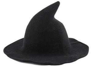 Foldable Wide Brim Witch Hat for Halloween