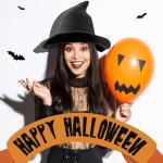 Foldable Wide Brim Witch Hat for Halloween