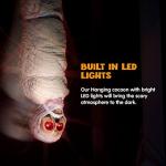 JOYIN 35" Halloween Animated Hanging Corpse with LED Light Up Eyes & Sound Effect for Indoor and Outdoor Decorations