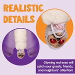 JOYIN 35" Halloween Animated Hanging Corpse with LED Light Up Eyes & Sound Effect for Indoor and Outdoor Decorations