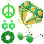 Retro Hippie Costume Accessories Set for Halloween
