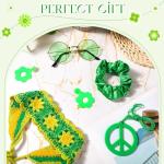 Retro Hippie Costume Accessories Set for Halloween