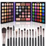Colorful 86-Color Eyeshadow Palette and Brush Set