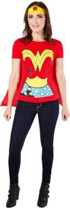 Wonder Woman T-shirt Costume with Cape and Headband