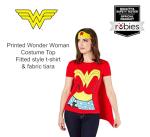 Wonder Woman T-shirt Costume with Cape and Headband