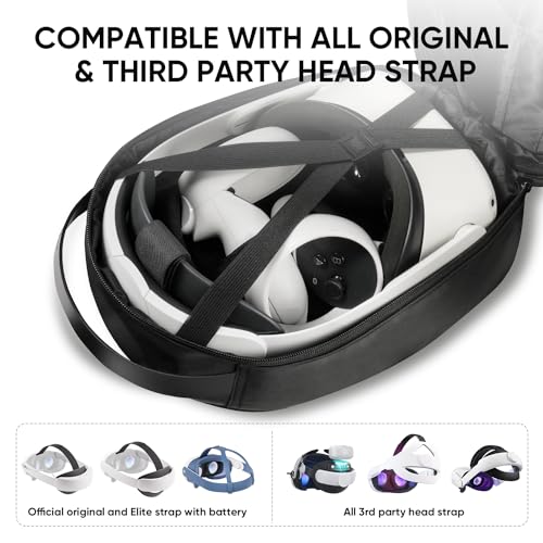 SARLAR Crossbody Case for Oculus Quest & Apple Vision