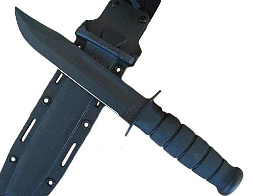 Ka-Bar KaBar Full-Size Black Plain Edge + Plastic Sheath 1213