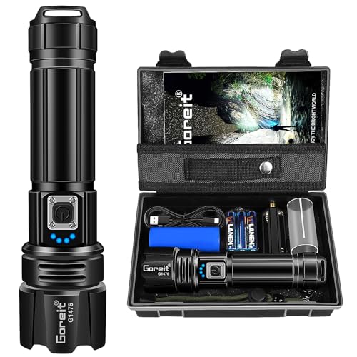 Goreit Rechargeable 20000 Lumen Flashlight