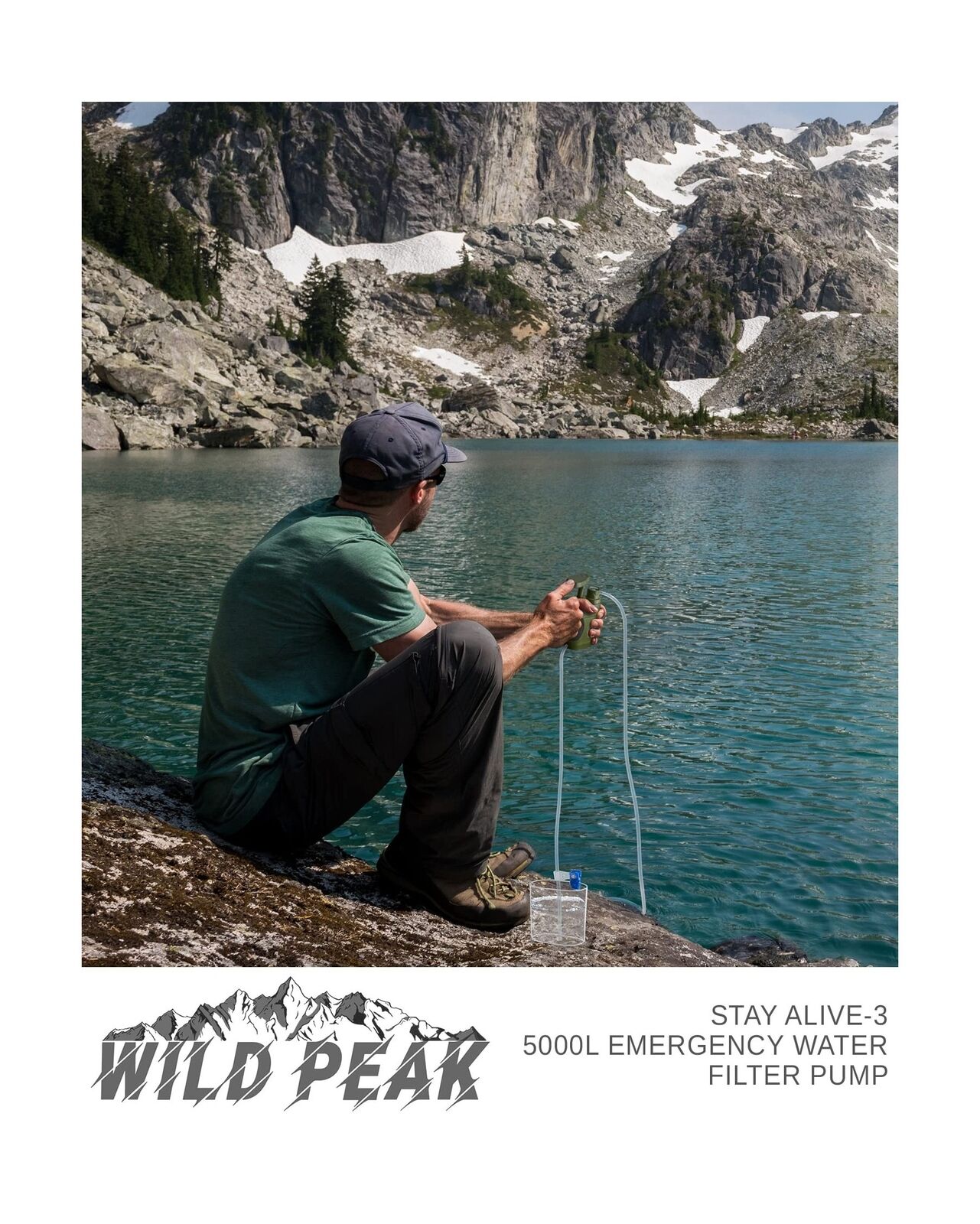 Wild Peak Outdoor Tactical Water Filter Pump