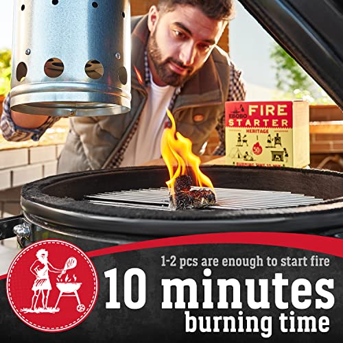 50 Natural Waterproof Fire Starters for Fireplace