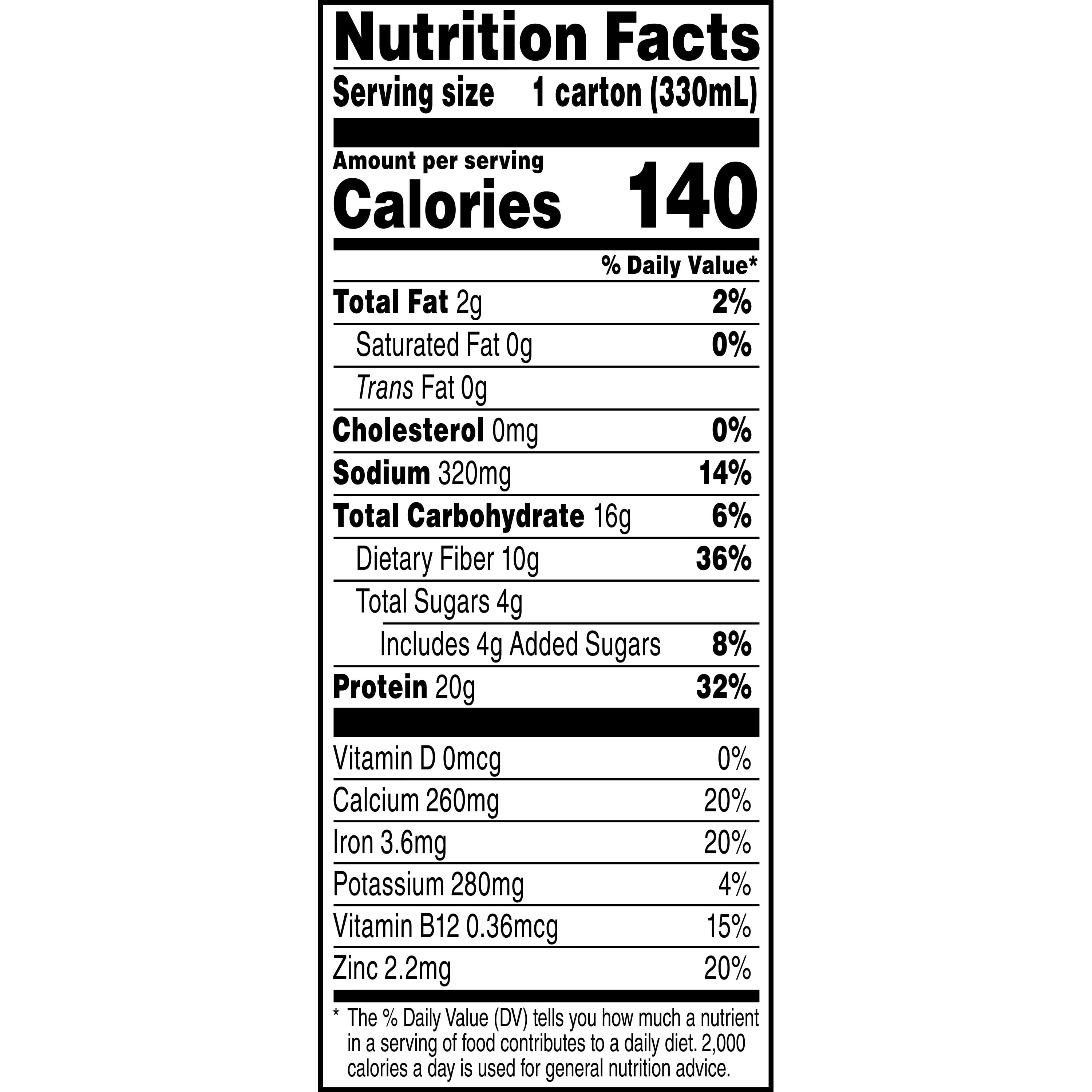 4-Pack Evolve Double Chocolate Plant Protein Shake