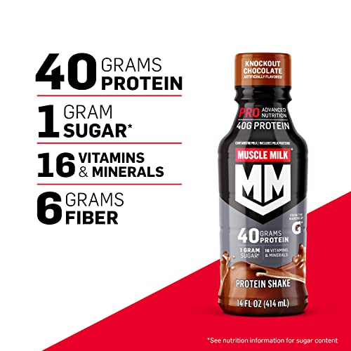 Muscle Milk Pro Slammin' Strawberry Protein Shake, 12-Pack