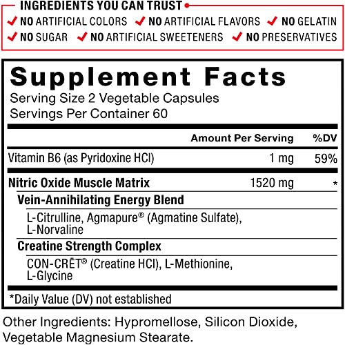 Volcano Nitric Oxide Pre Workout Supplement for Men