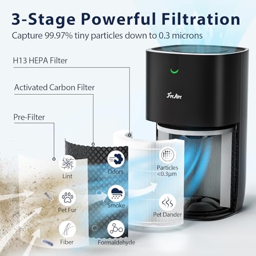 FreAire H13 HEPA Air Purifier for Large Rooms