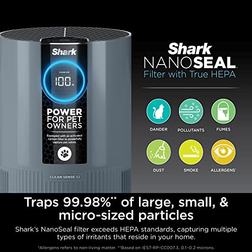 Shark HP102PETBL Air Purifier for Allergies & Pets