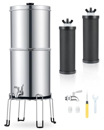 CO-Z Stainless Steel Gravity Water Filter System