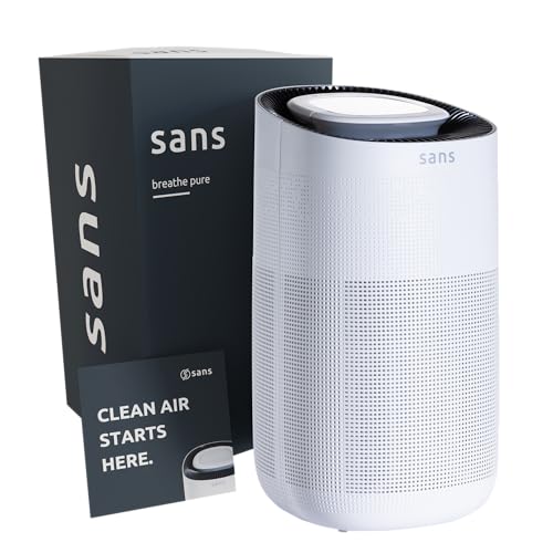 Sans HEPA 13 Ultra-Quiet Air Purifier - White