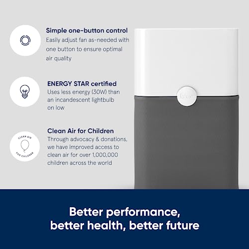 BLUEAIR Large Room Air Purifier for Allergens