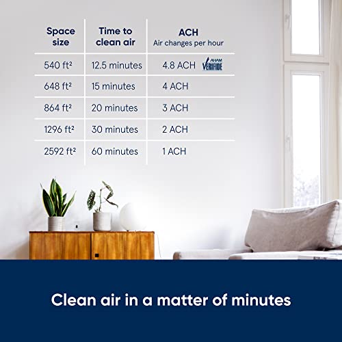 BLUEAIR Large Room Air Purifier for Allergens