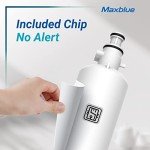 Maxblue Replacement for GE® RPWFE®, RPWF (with CHIP) Refrigerator Water Filter, Compatible with WSG-4, WF277, GFE28GMKES, PFE28KBLTS, GFD28GSLSS, PWE23KSKSS, GYE22HMKES, DFE28JSKSS, 6 Filters
