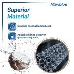 Maxblue Replacement for GE® RPWFE®, RPWF (with CHIP) Refrigerator Water Filter, Compatible with WSG-4, WF277, GFE28GMKES, PFE28KBLTS, GFD28GSLSS, PWE23KSKSS, GYE22HMKES, DFE28JSKSS, 6 Filters