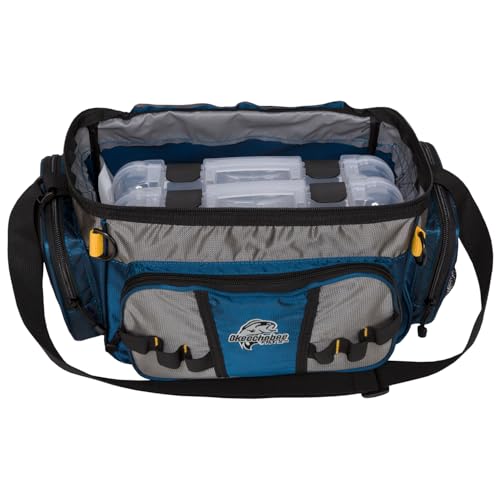 Blue Soft-Sided Tackle Bag for Fishing