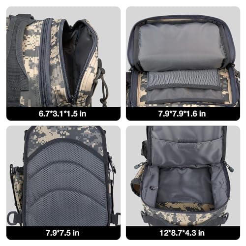 Piscifun Fishing Tackle Bag with Rod & Gear Holder