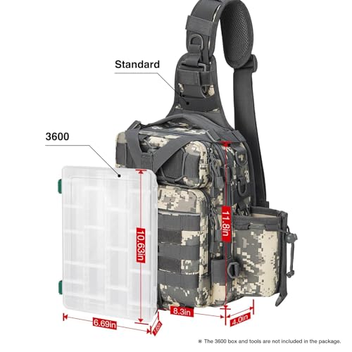 Piscifun Fishing Tackle Bag with Rod & Gear Holder