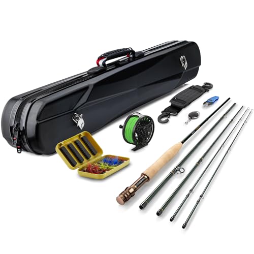 Gonex Fly Fishing Rod Combo: 4-Piece, 9ft