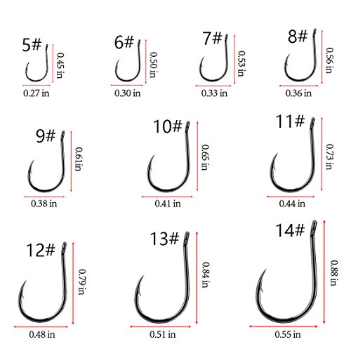 Drasry Fishing Hooks: Sharp, Carbon Steel Jig Bait