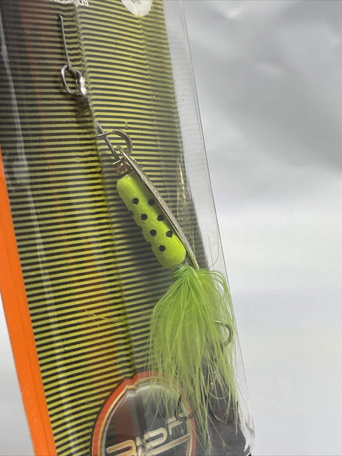 Chartreuse Dot Inline Spinner Lure - 1/16 oz