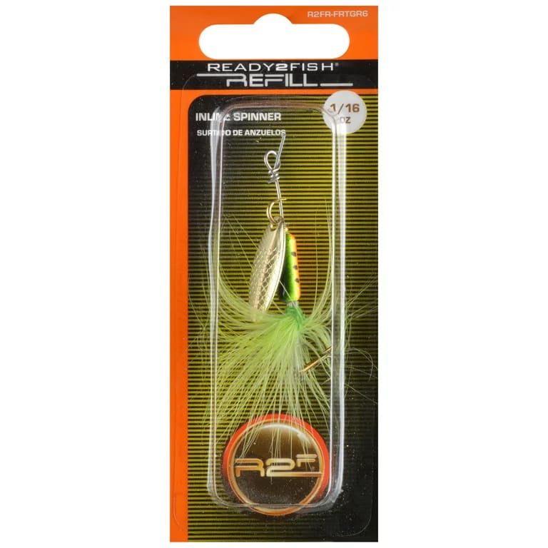 Chartreuse Dot Inline Spinner Lure - 1/16 oz