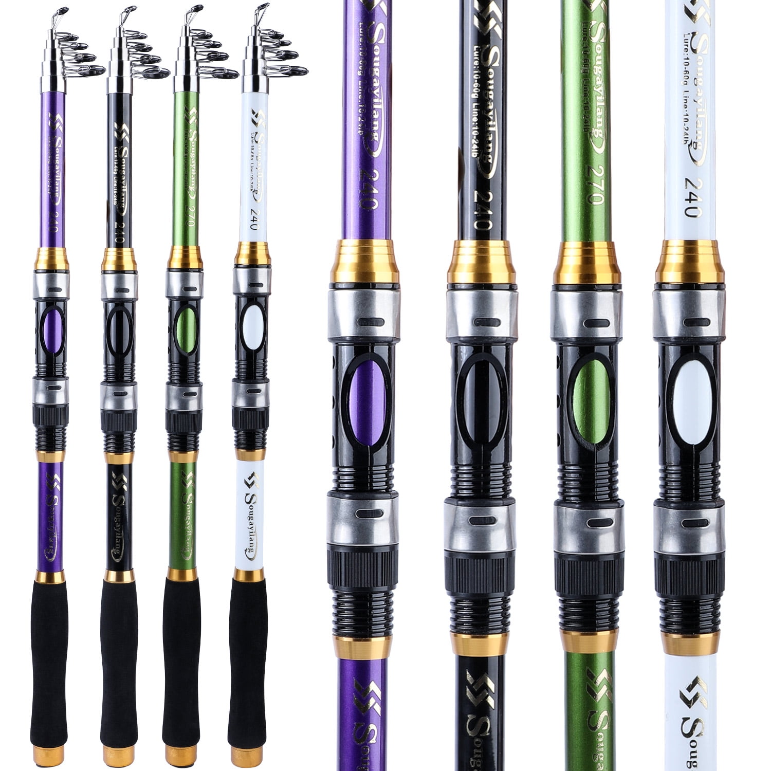Sougayilang Telescopic Fishing Rod - Ultralight & Portable