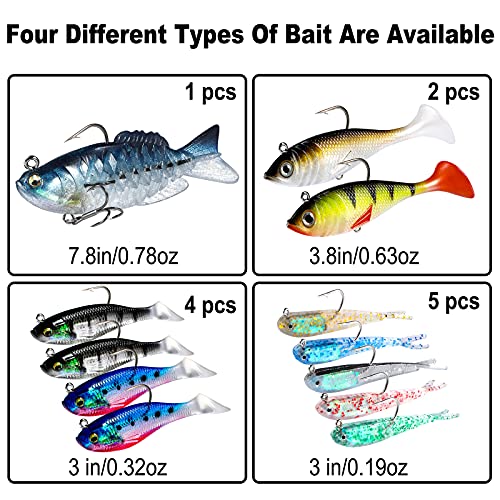 PLUSINNO Fishing Lures with Ultra-Sharp Hooks for Trout