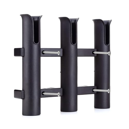 BigTron Fishing Rod Holder Bracket - 3 Rod Rack for Boat, Kayak, Garage, or Truck