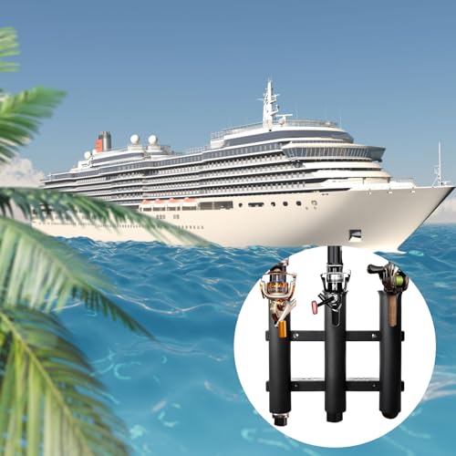 BigTron Fishing Rod Holder Bracket - 3 Rod Rack for Boat, Kayak, Garage, or Truck