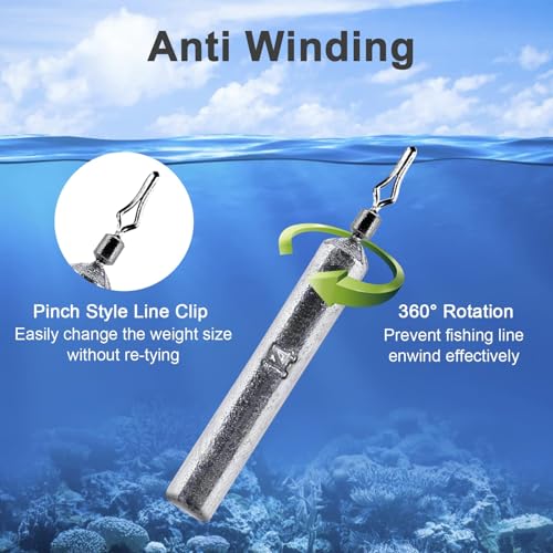 30pcs LadFath Fishing Sinkers for Catfishing Equipment