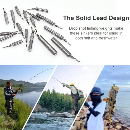 30pcs LadFath Fishing Sinkers for Catfishing Equipment